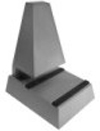 Glasplattenträger verstellbar von 3 bis 24 mm.