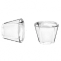 Glastürknopf mit grünen Glaskugelknopf