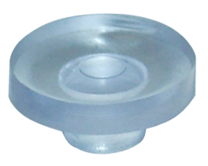 Glasplattenauflagen mit 8 mm Steg.