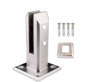 Klemmbefestigung für 10 bis 12 mm Glas.