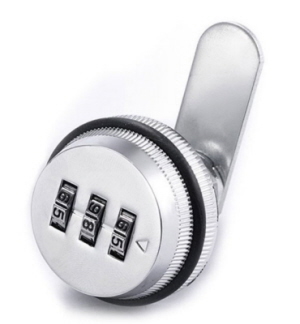 Glastürschloss mit Zahlen-Kombinationen