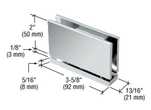 Zapfenband für Glastüren.